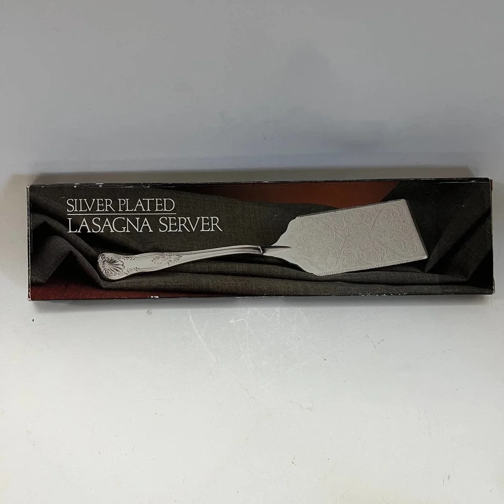 Godinger Silver Lasagna Server Silver Plated 1987 No. 5048 Vintage